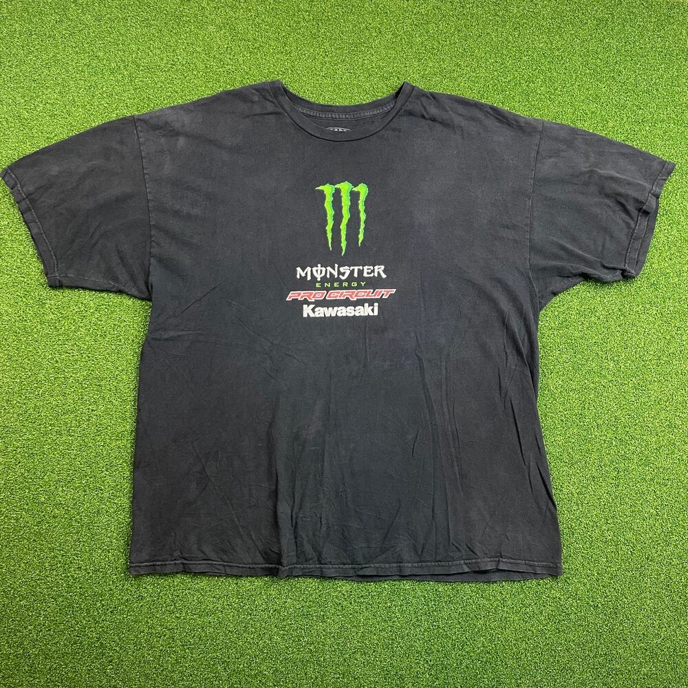 Pro Circuit Team Monster Energy Kawasaki Black T-Shirt Sz XXL